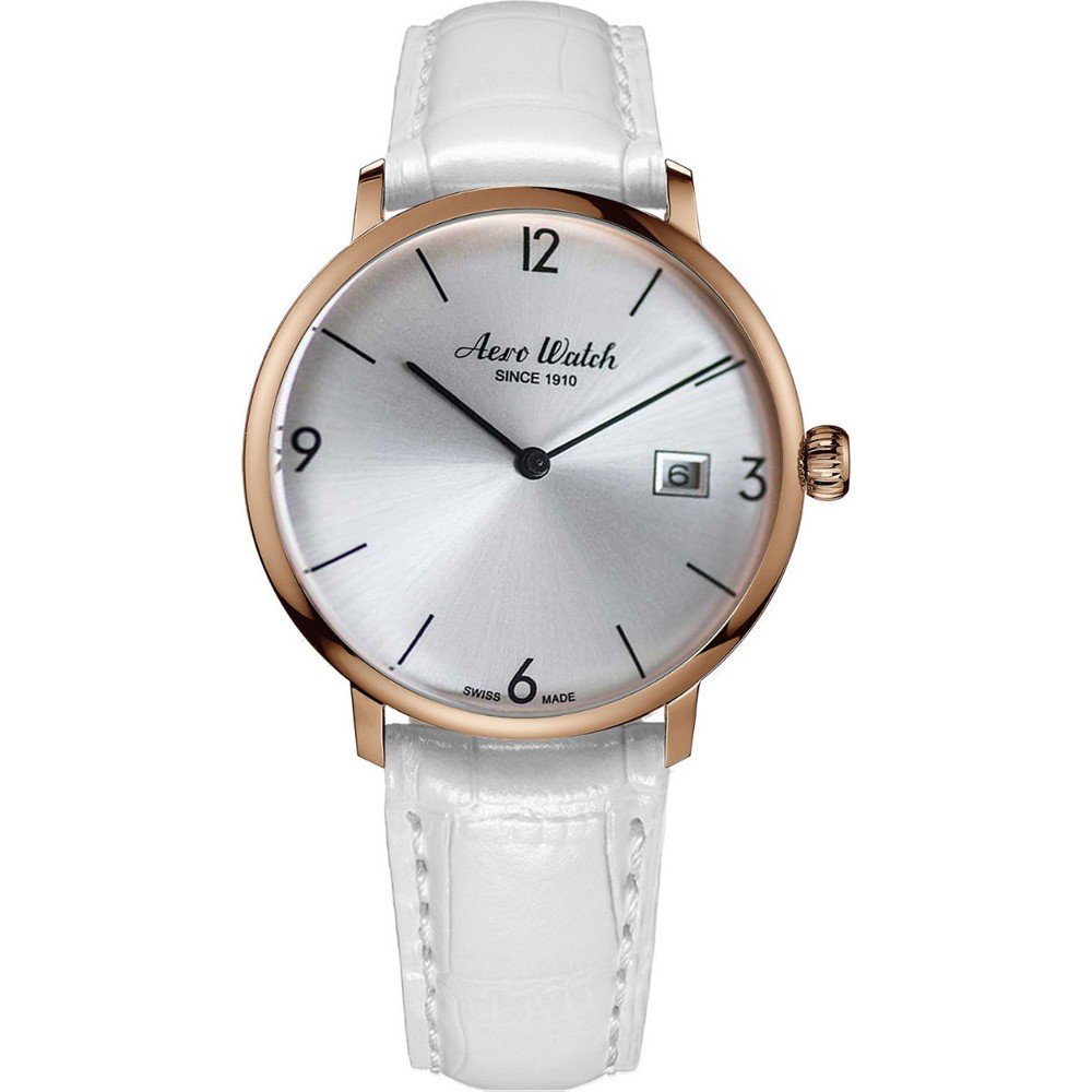 Montre Aerowatch Heritage - Slim 21976-RO08-BLANC