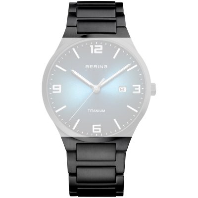 Bracelet Bering Straps PT-A15240T-BTB Titanium