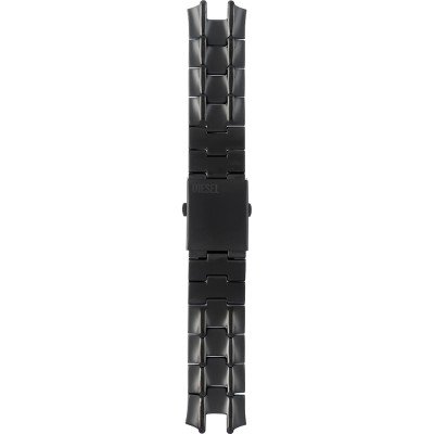 Bracelet Diesel Straps ADZ2156 Croco digi - Black Reptilia