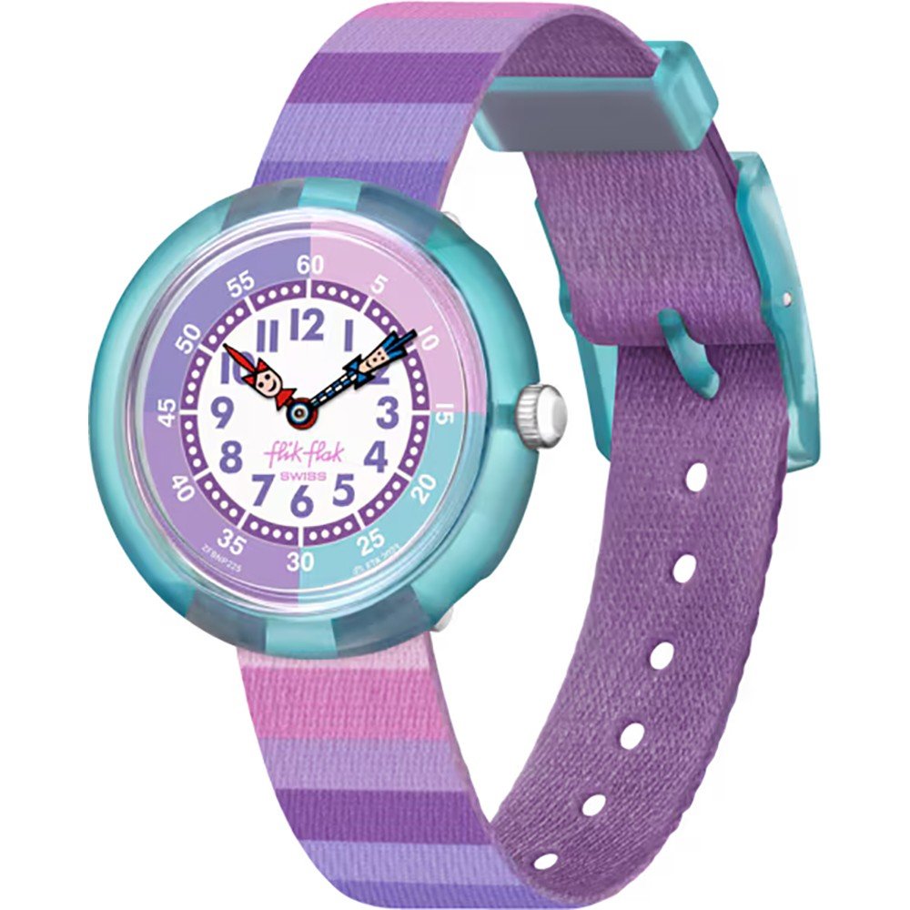 Montre Flik Flak 3+ Story Time FBNP225 Stripy Purple