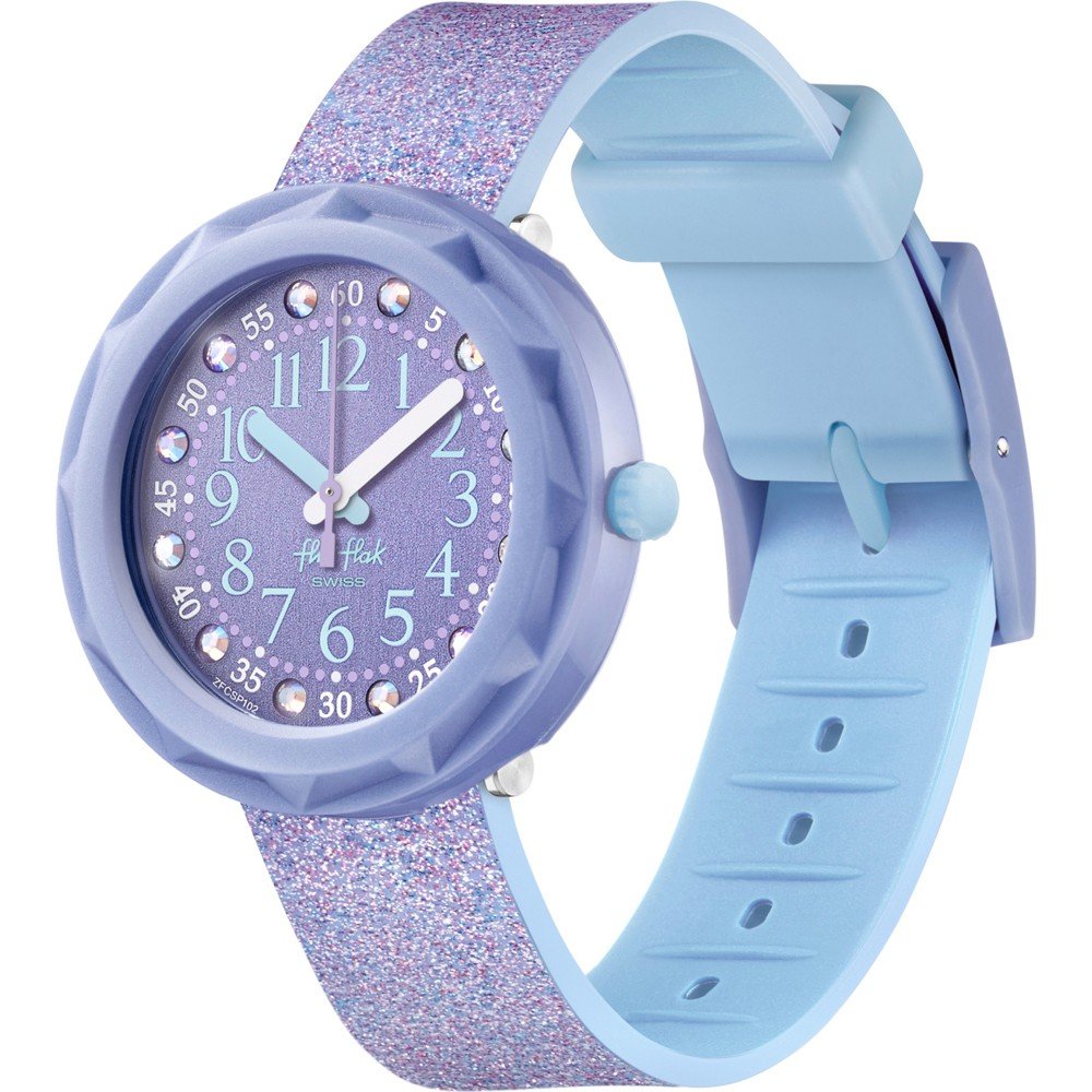 Montre flik 2024 flak bleu