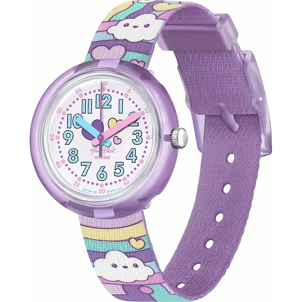 Montre Flik Flak 5+ Power Time FPNP136 Cloud Level