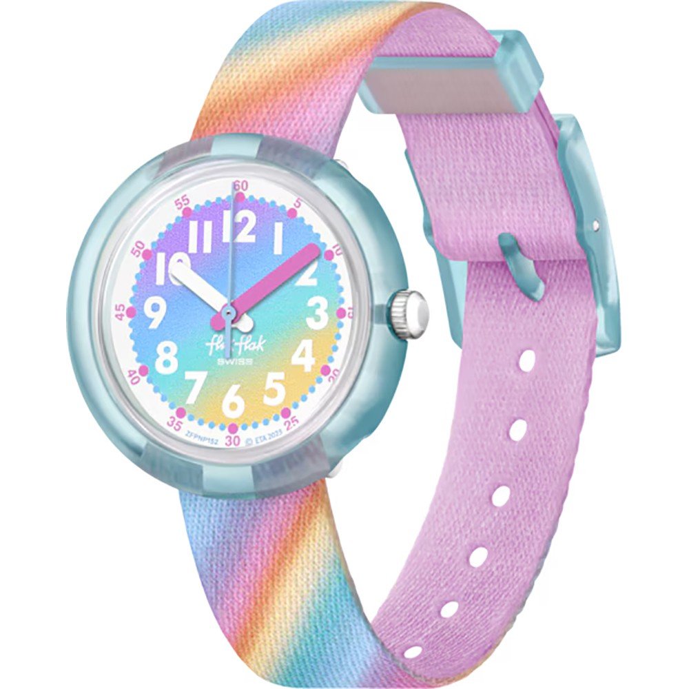 Montre Flik Flak 5+ Power Time FPNP152 Liquid Rainbow