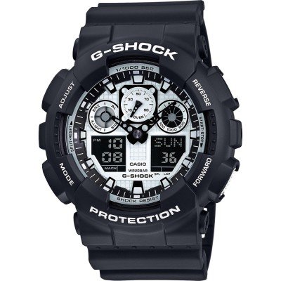 Montre G-Shock GA-100BW-1A Team Zebra