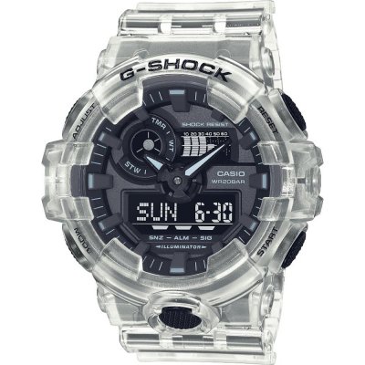 Montre G-Shock Classic Style GA-700SKE-7A Skeleton Series - White