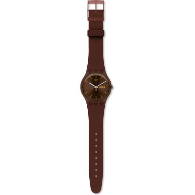 Montre Swatch Originals Large (41mm) SUOC703 Cacao Rebel