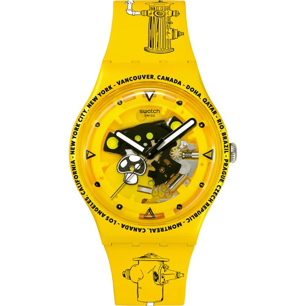 Montre Swatch Originals Large (41mm) SO29J101 Swatch Proteam - Time with Andy Anderson