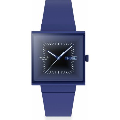 Montre Swatch What If - Square SO34N700 Squarely Blacklight