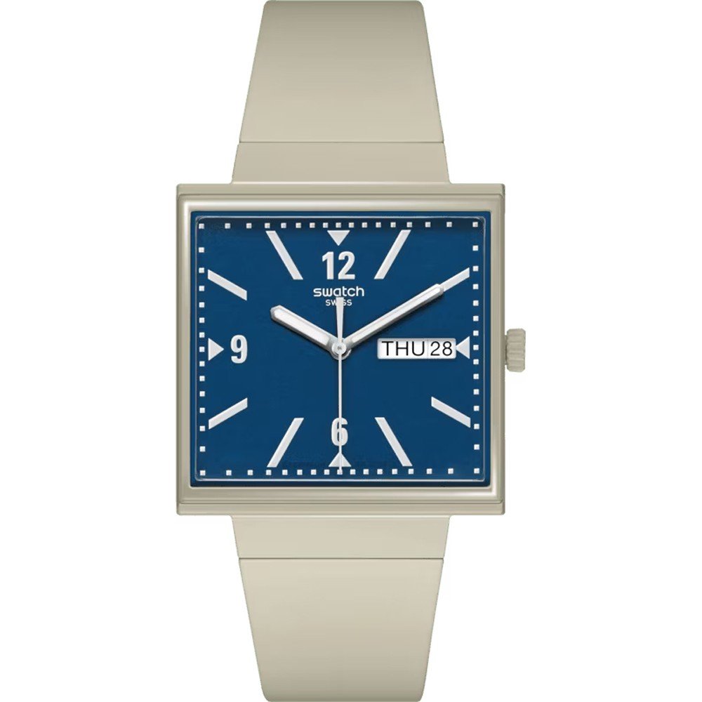 Montre Swatch What If - Square SO34T700 What If... Beige?