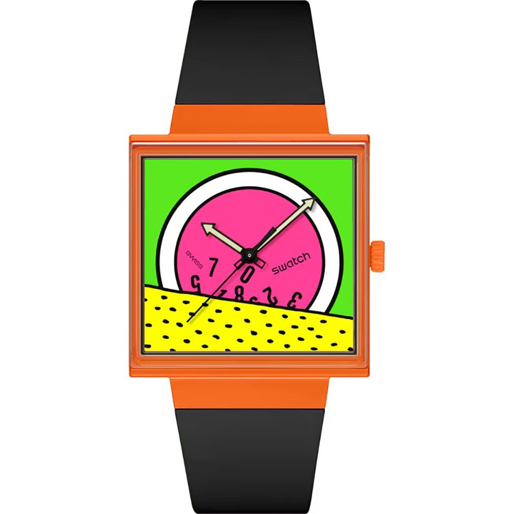 Montre Swatch What If - Square SO34Z101 Break Time