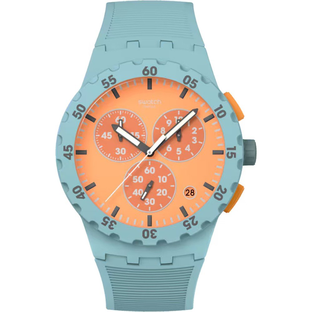 Montre Swatch New Chrono Plastic SUSL401 Juicy Apricot