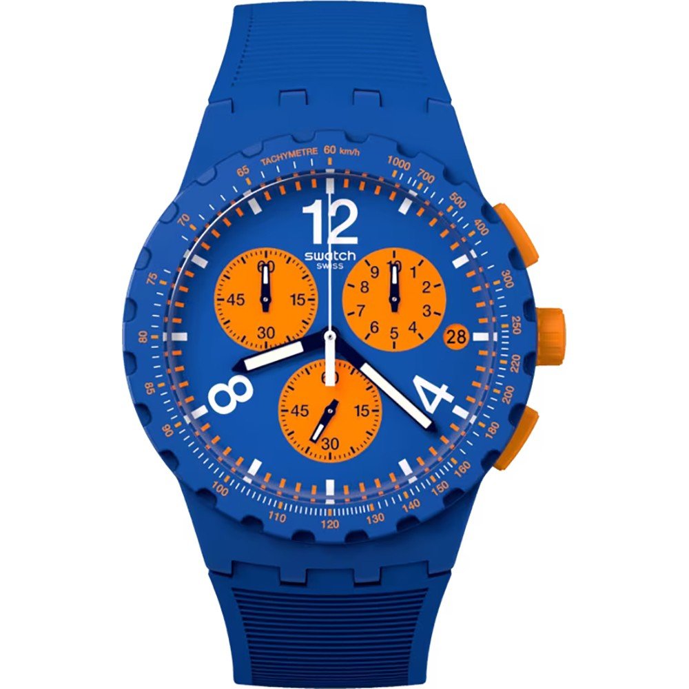 Montre Swatch New Chrono Plastic SUSN419 Primarily blue