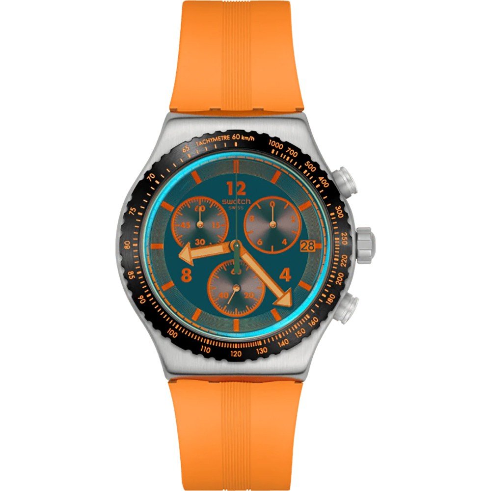 Montre Swatch Irony - Chrono New YVS529 Tangerine Tiger